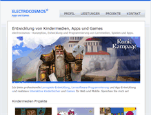 Tablet Screenshot of electrocosmos.de